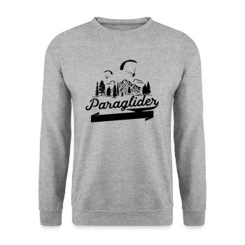 Paragliding Flight Paragliding Para Glider - Unisex Sweatshirt - salt & pepper - Front - Alina (178cm) & Michal (187cm)