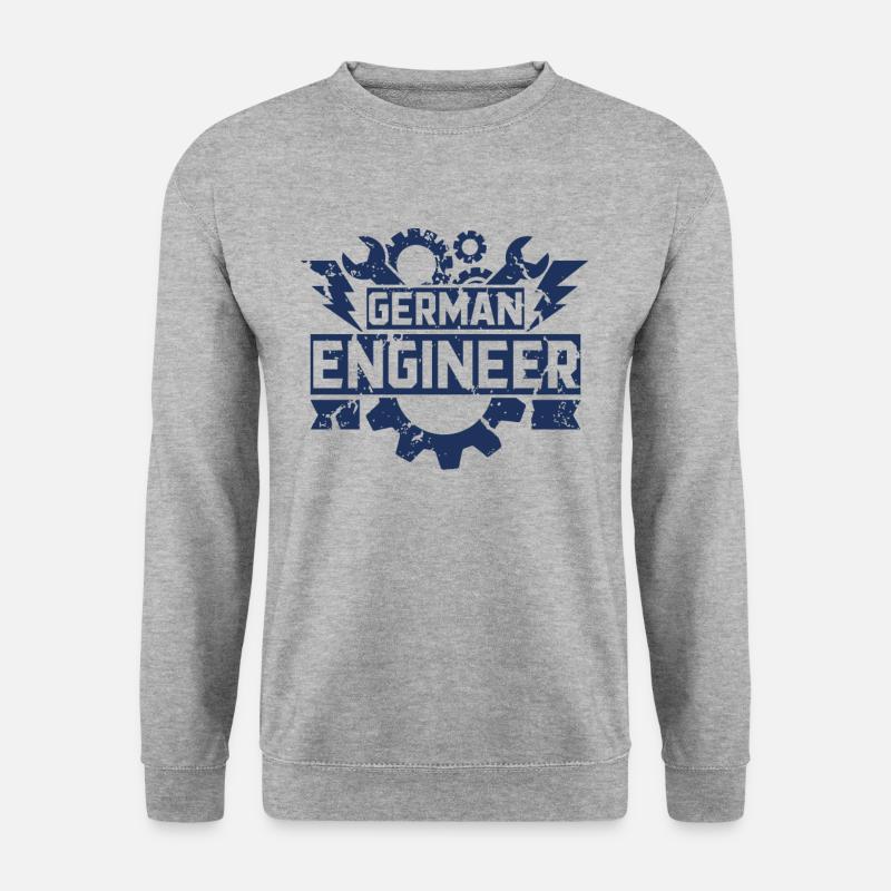 Ingenieure - Unisex Pullover - Weißgrau meliert