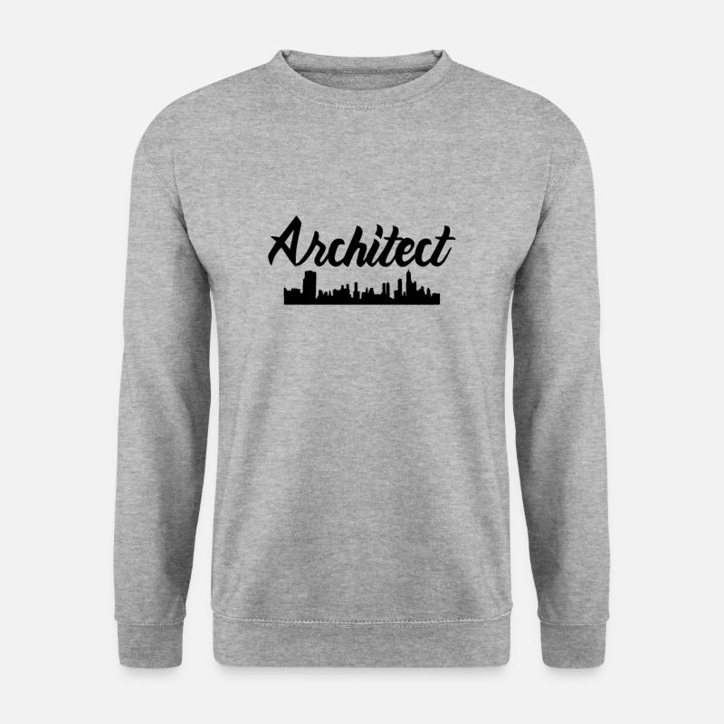 Architektur - Unisex Pullover - Weißgrau meliert