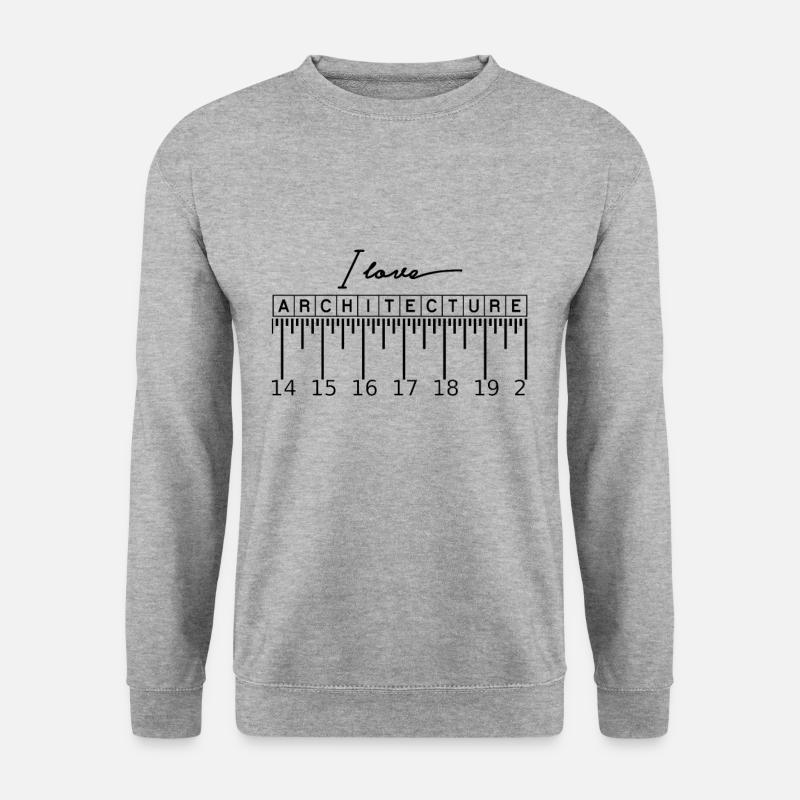 Architecte architecte architecte architecte - Sweat-shirt Unisexe - gris chiné