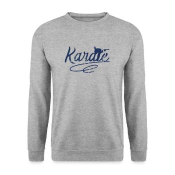 Lutte Karaté Karaté Karaté Combattants de karaté - Sweat-shirt Unisexe - gris chiné - Devant - Alina (178cm) & Michal (187cm)