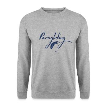 Paraglider - Unisex Pullover - Weißgrau meliert - Vorne - Alina (178cm) & Michal (187cm)