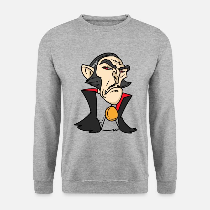 Sir Vampire Sir Vampire - Unisex Pullover - Weißgrau meliert
