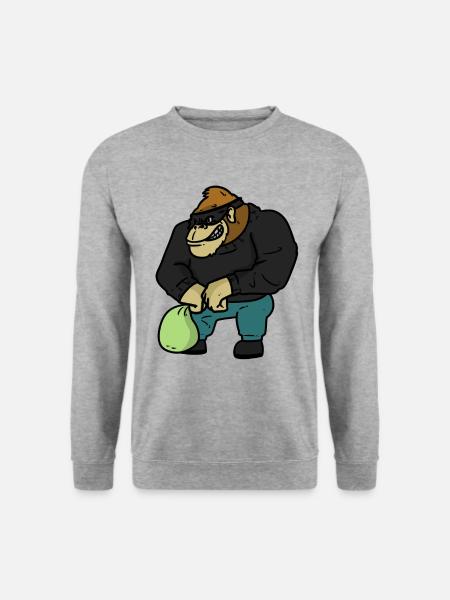 Robber Wolf Robber Wolf - Unisex Sweatshirt - salt & pepper