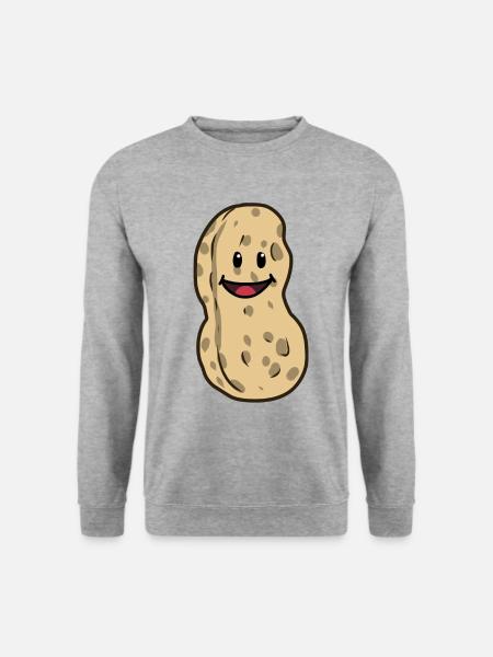 Cacahuètes Cacahuètes Noix Nourriture agréable - Sweat-shirt Unisexe - gris chiné