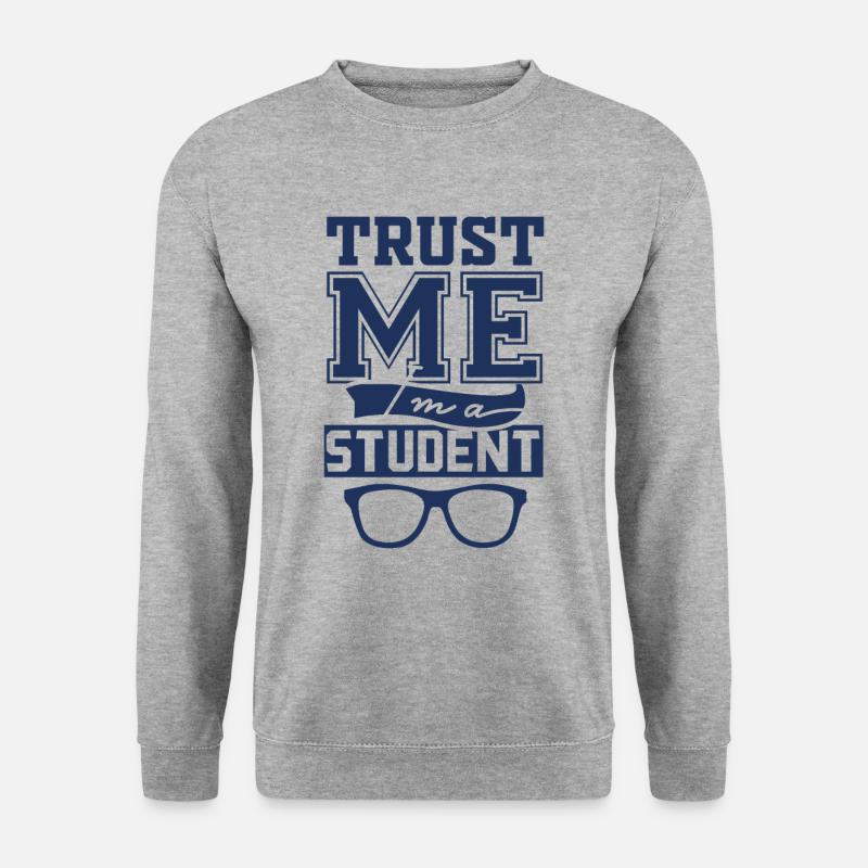 Student Student Student Student - Unisex Pullover - Weißgrau meliert
