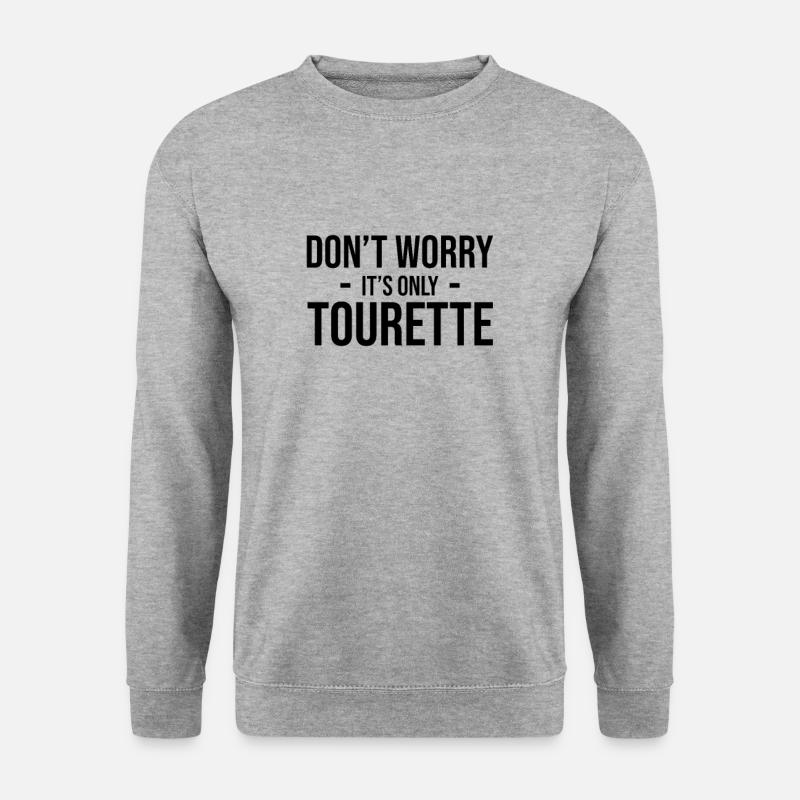 Tourette - Unisex Pullover - Weißgrau meliert