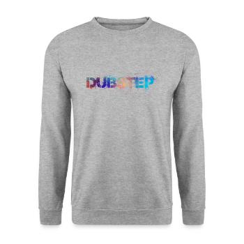 Dubstep Spray Tagg Music Shirt Idée Cadeau - Sweat-shirt Unisexe - gris chiné - Devant - Alina (178cm) & Michal (187cm)