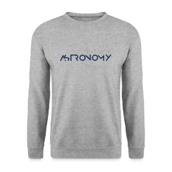 Solar System Astronomy - Unisex Sweatshirt - salt & pepper - Front - Alina (178cm) & Michal (187cm)