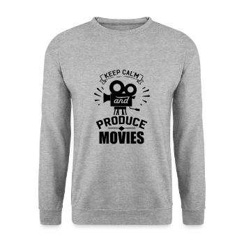 Film video - Unisex Sweatshirt - salt & pepper - Front - Alina (178cm) & Michal (187cm)