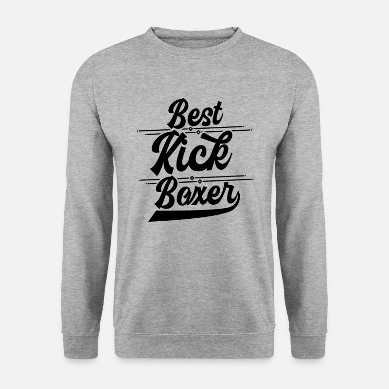 Kickboxer - Unisex Pullover - Weißgrau meliert