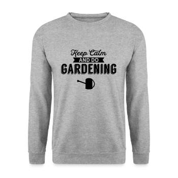 Gardener Gardener Gardener Gardener - Unisex Sweatshirt - salt & pepper - Front - Alina (178cm) & Michal (187cm)