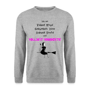 best friend funny gift shirt - Unisex Sweatshirt - salt & pepper - Front - Alina (178cm) & Michal (187cm)