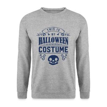 Halloween Halloween Halloween Halloween - Sweat-shirt Unisexe - gris chiné - Devant - Alina (178cm) & Michal (187cm)