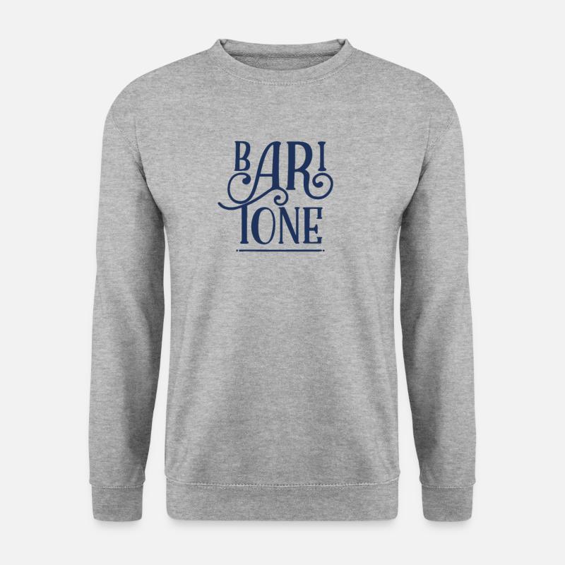 Musiker Bariton - Unisex Pullover - Weißgrau meliert