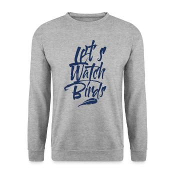 Observer Ornithologie Ornithologue oiseau - Sweat-shirt Unisexe - gris chiné - Devant - Alina (178cm) & Michal (187cm)