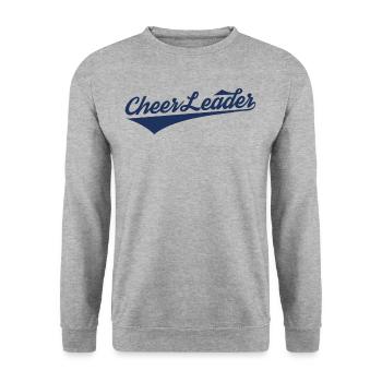 Cheerleading - Unisex Pullover - Weißgrau meliert - Vorne - Alina (178cm) & Michal (187cm)