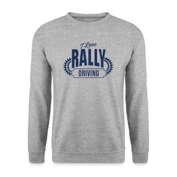 Rally - Unisex Sweatshirt - salt & pepper - Front - Alina (178cm) & Michal (187cm)
