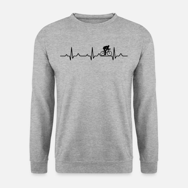 Pouls Vélo de course - Sweat-shirt Unisexe - gris chiné
