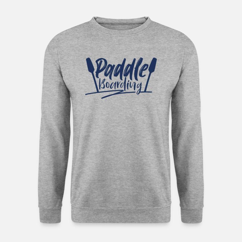 Surfbrett - Unisex Pullover - Weißgrau meliert