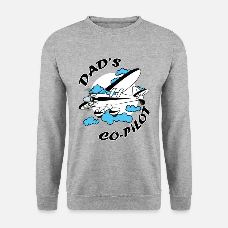 Co Pilot Pilot Aircraft - Unisex Sweatshirt - salt & pepper