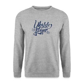 Ukulele - Unisex Pullover - Weißgrau meliert - Vorne - Alina (178cm) & Michal (187cm)
