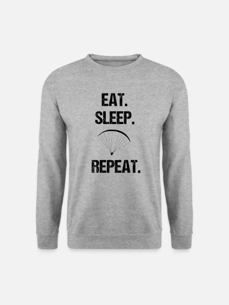 Gleitschirmfliegen Gleitschirmflieger - Unisex Pullover - Weißgrau meliert