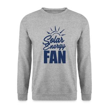 Vert électricité énergie solaire énergie solaire énergie solaire - Sweat-shirt Unisexe - gris chiné - Devant - Alina (178cm) & Michal (187cm)