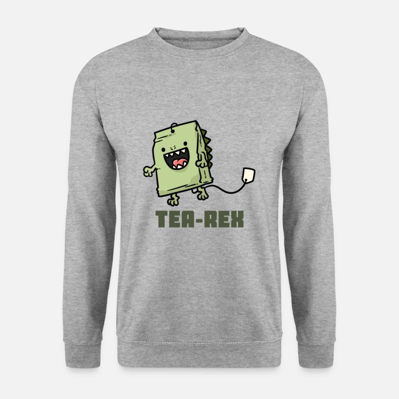 Tea Rex Tee-Rex - Unisex Pullover - Weißgrau meliert