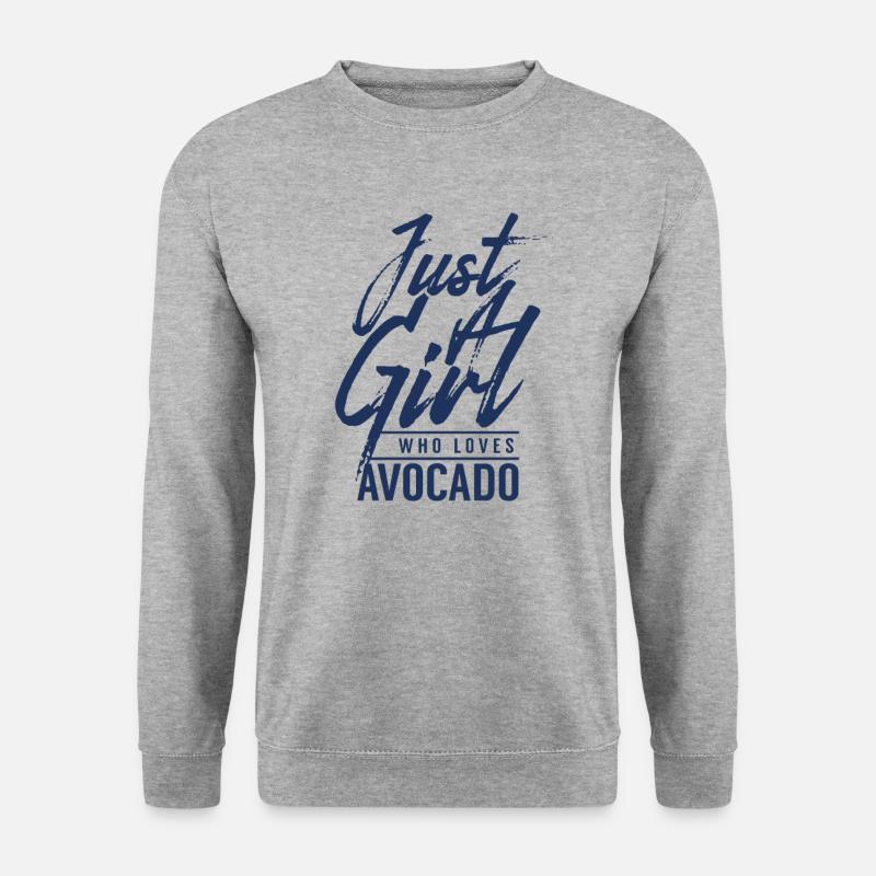 Avocado - Unisex Pullover - Weißgrau meliert