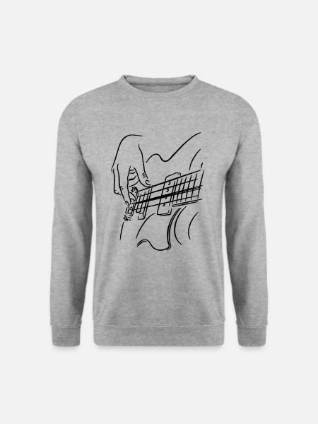 Guitar guitarist gift t-shirt - Unisex Sweatshirt - salt & pepper