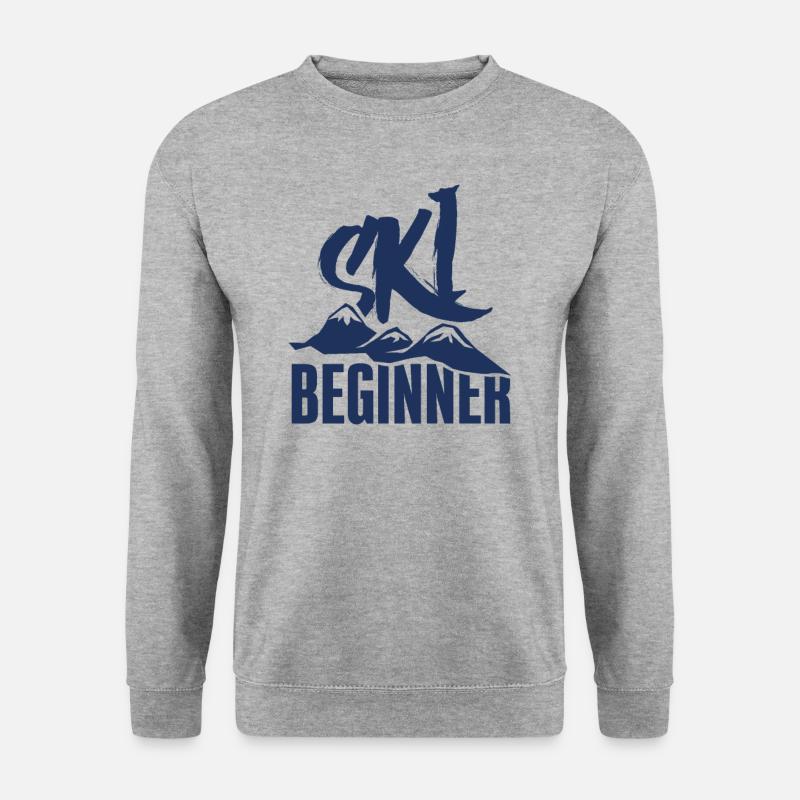Ski Beginners ski course - Unisex Sweatshirt - salt & pepper