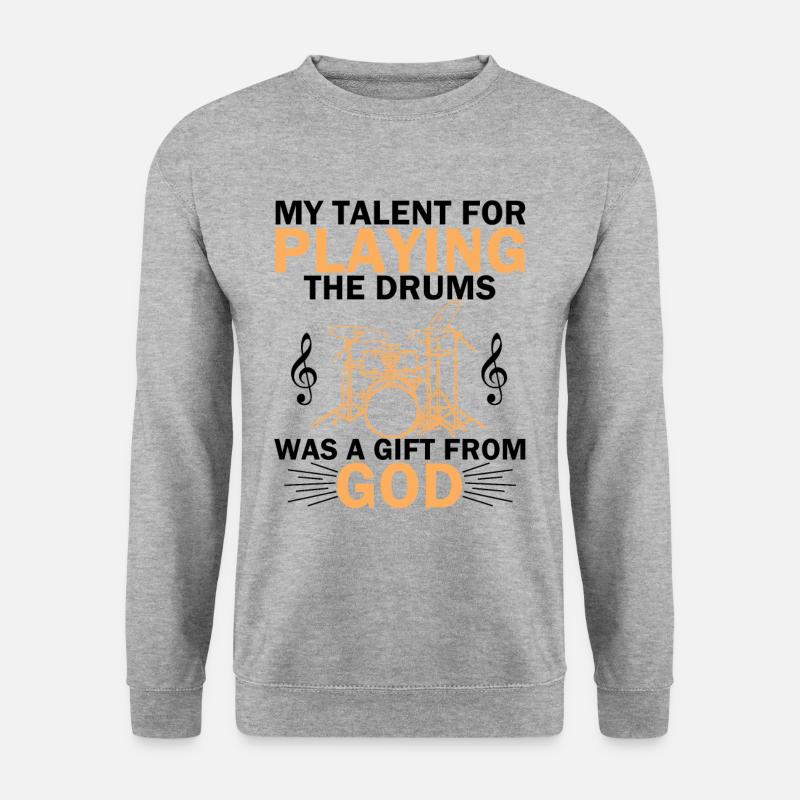 Gift idea percussion player - Unisex Sweatshirt - salt & pepper