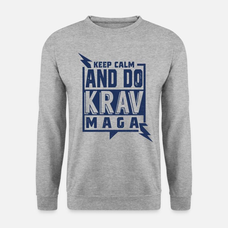 Krav Maga - Unisex Pullover - Weißgrau meliert