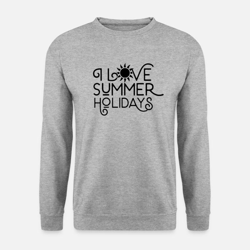 Sommerferien - Unisex Pullover - Weißgrau meliert