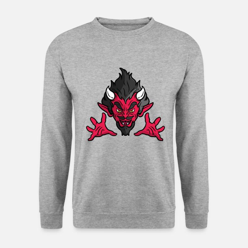 Devil Face - Unisex Sweatshirt - salt & pepper