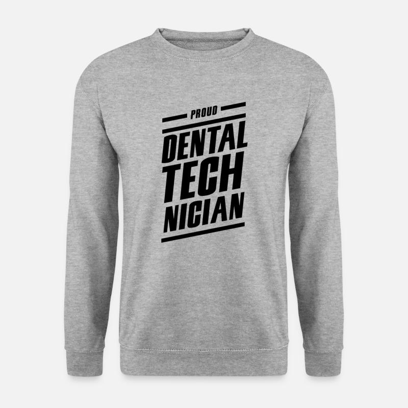 Zahntechniker - Unisex Pullover - Weißgrau meliert