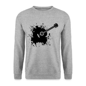 Guitar music - Unisex Sweatshirt - salt & pepper - Front - Alina (178cm) & Michal (187cm)