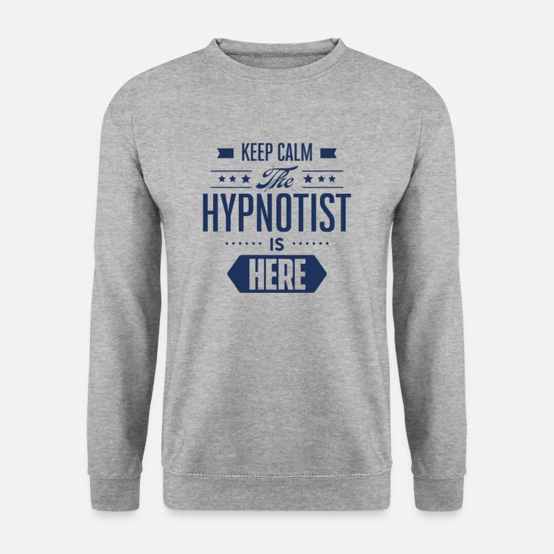 Hypnotiseur Team Hypnotisieren Hypnotisch Hypnose - Unisex Pullover - Weißgrau meliert