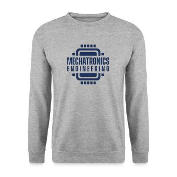 Mechatronik Ingenieur - Unisex Pullover - Weißgrau meliert - Vorne - Alina (178cm) & Michal (187cm)