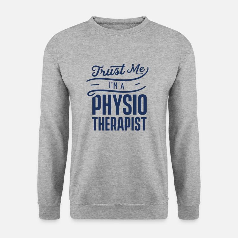 Team Physio Physiotherapeut Beruf Physiotherapie - Unisex Pullover - Weißgrau meliert