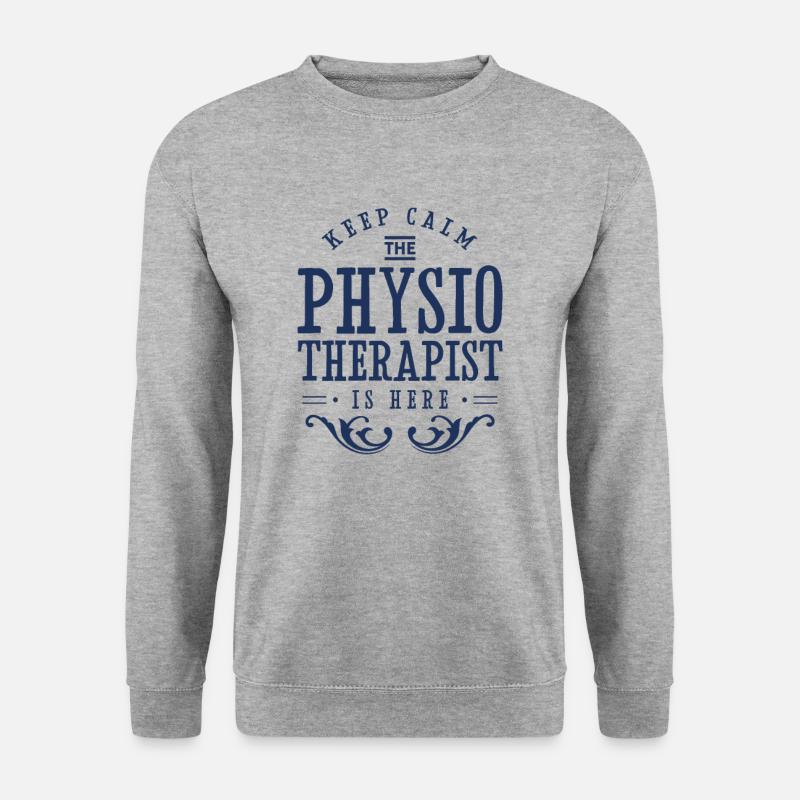 Physiotherapeut Beruf - Unisex Pullover - Weißgrau meliert