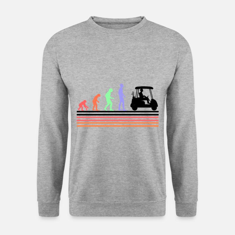 Golf evolution - Unisex Sweatshirt - salt & pepper