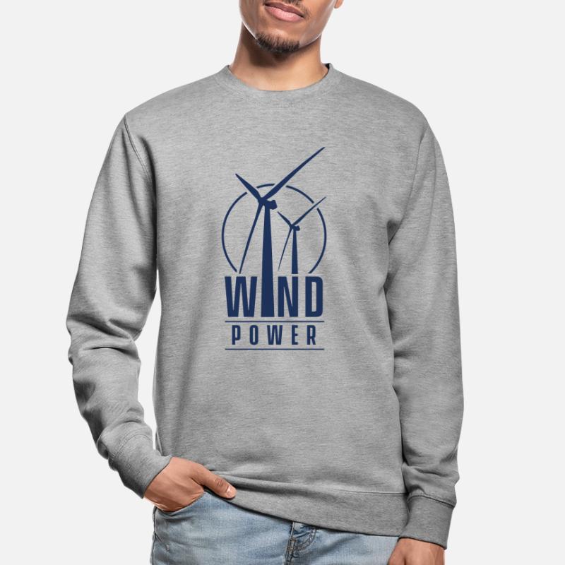 Éolienne Éolienne Éolienne Éolienne Éolienne Sweat-shirt Unisexe