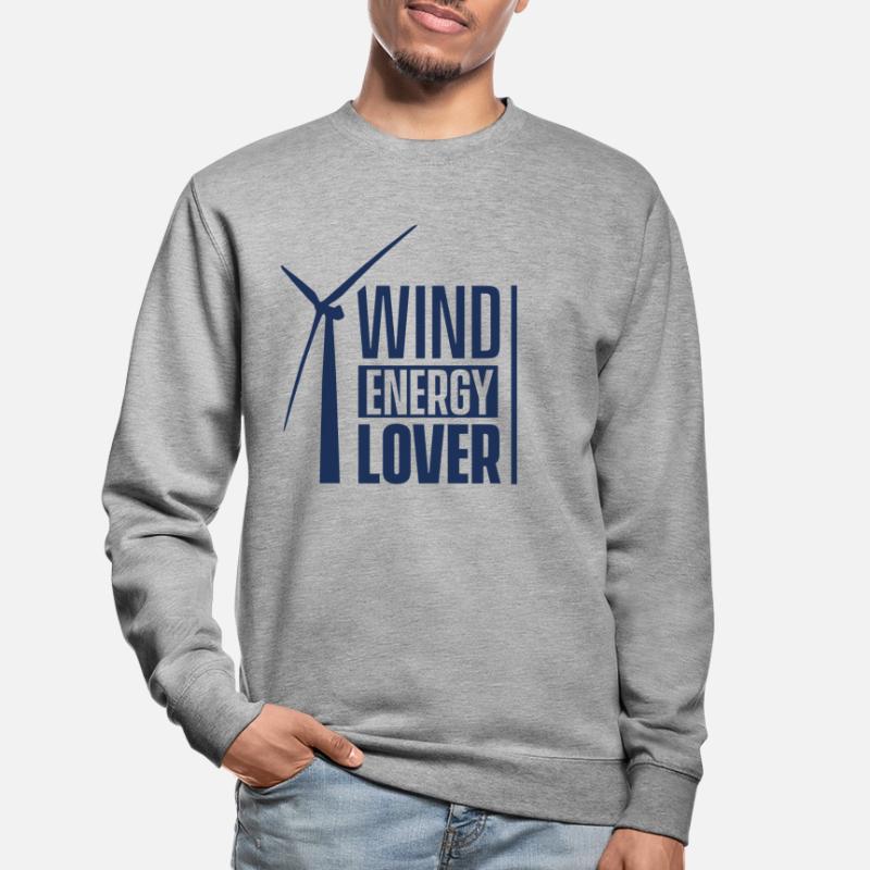 Éolienne énergie éolienne énergie éolienne éolienne éolienne Sweat-shirt Unisexe