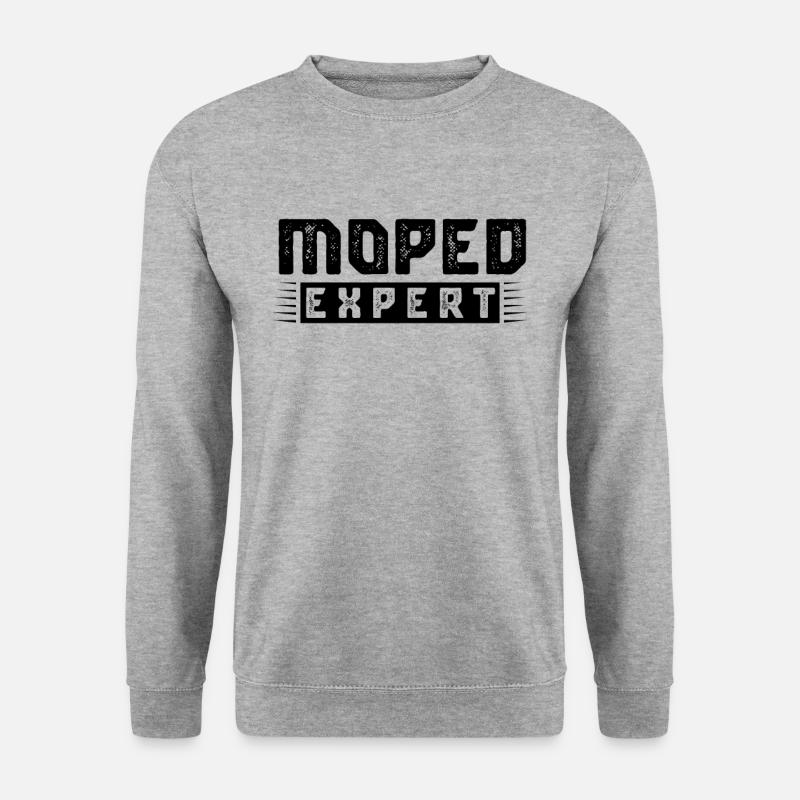 Moped expert - Unisex Sweatshirt - salt & pepper