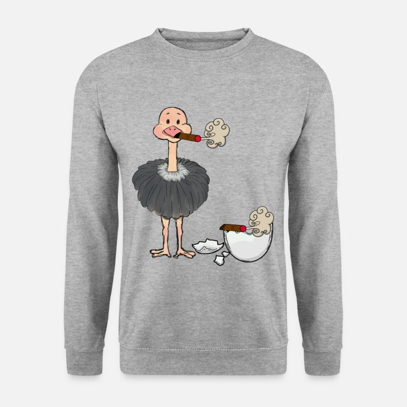 Smoker Bouquet Cigarette Ashtray Eggshell - Unisex Sweatshirt - salt & pepper