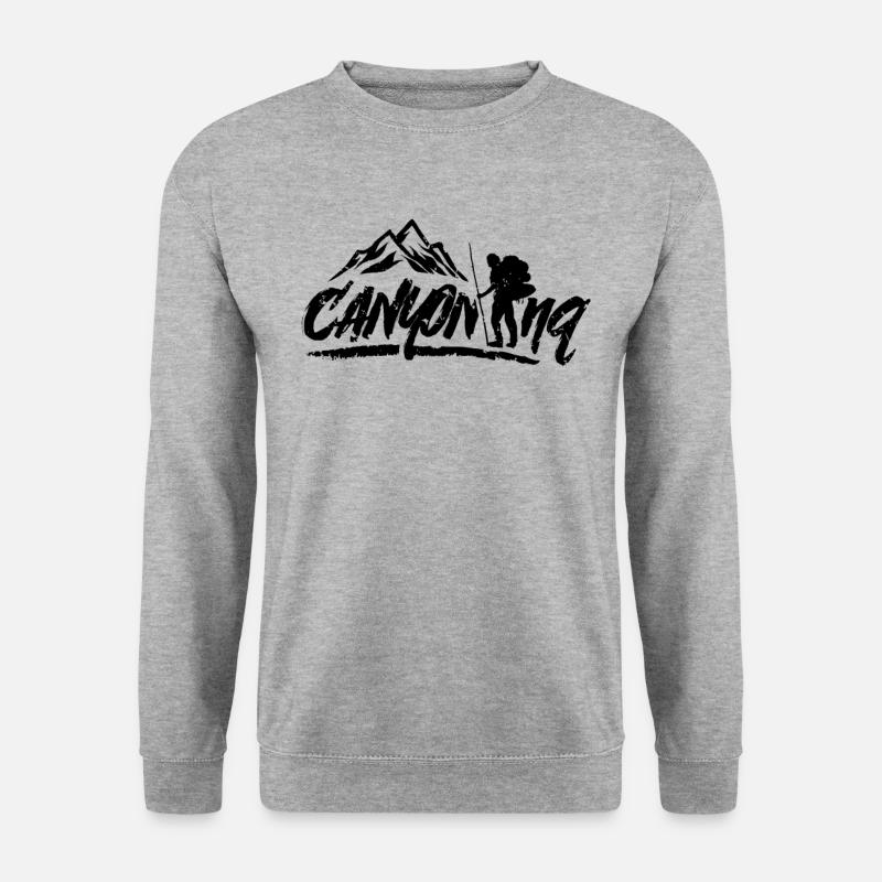 Canyoning - Unisex Pullover - Weißgrau meliert