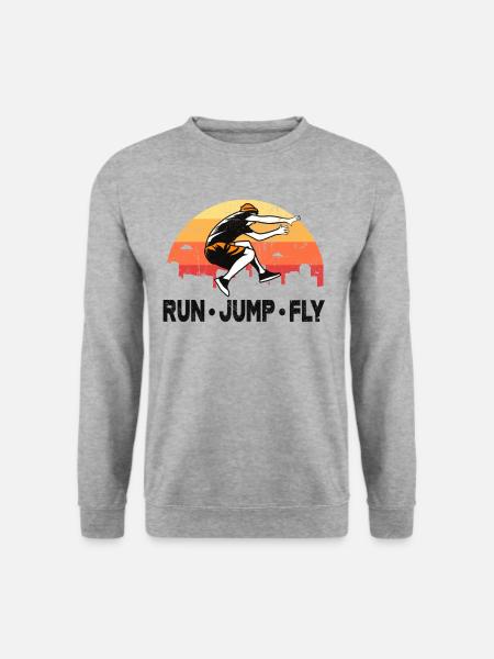Parkour vintage Freerunner - Unisex Pullover - Weißgrau meliert