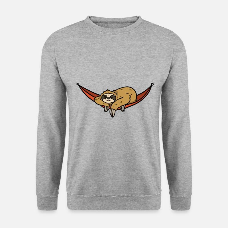 Sloth hammock vacation sleeping - Unisex Sweatshirt - salt & pepper